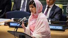 マララさんが国連で演説「ペンと本で世界は変わる」