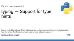 26.1. typing --- 型ヒントのサポート — Python 3.6.6 ドキュメント