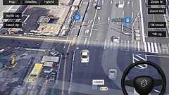 Googleマップ上で自動車運転ができるゲーム,「3D自動車シミュレータ」が公開