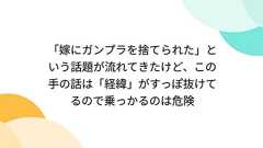 『「嫁にガンプラを捨てられた」という話題が流れてきたけど、この手の話は「経緯」がすっぽ抜けてるので乗っかるのは危険』へのコメント