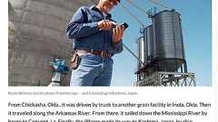 米国で穀物の山に落ちたiPhone、北海道で見つかり持ち主の元に 「世界はなんて小さいんだ」