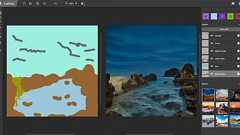 ベタ塗りがリアルな風景に──NVIDIAがAIイラストツールを無料公開 作ったデータはレイヤーごとPhotoshopへ引き継ぎ可