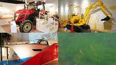 トラクターや建機、ボートに屋上のメダカなど多くの体験ができる「ヤンマーミュージアム」に行ってきました