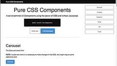 JavaScriptは無し、CSSで実装されたUIコンポーネントのまとめ -Pure CSS Components