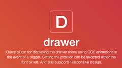 Facebook風ドロワーメニューが手軽に導入できる drawer