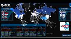 Facebookがダウンした時のアタックの様子を可視化した映像。2014年6月19日 | attrip