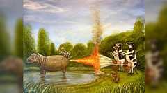 『クレームブリュレの収穫』という絵画、ワケが分からない「わあ、何この…なに?」「生命の息吹きを感じる」