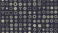250種類の緻密に描かれた紋様が素晴らしい!Webでも紙でも商用利用無料のサークル状のベクター素材