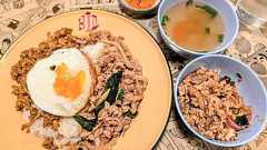 タイ料理惣菜屋台「LARB」(湯島)で「東北 ラープ」「南 クワクリン」「全土 ガパオ」皿盛り : ◆毎日カレー◆と★タイ料理★ by エスニカン