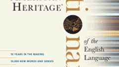 The American Heritage Dictionary entry: