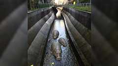 渋谷川にカバの親子が迷い込み、ざわつく人々「最近野良カバが増えてる」