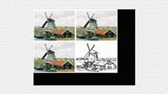 コンボリューションを用いた画像の平滑化、鮮鋭化とエッジ検出