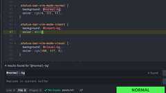 Powerline status bar and cursor styling for Atom vim-mode
