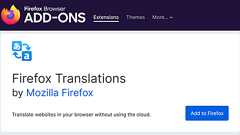 Mozillaがオフラインでも使える翻訳ツール「Firefox Translations」を公開