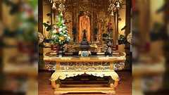 お寺の住職が仏花で再現した極楽の宝樹が完全にアレにしか見えなくて一同爆笑「気のせいだと思います」