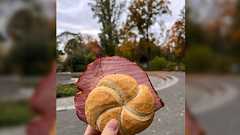 これがドイツのハムサンドだっ!!「全部硬そうで最高!ドイツの体現!厚みも最高!全部ドイツ」「私の想像するドイツそのもので楽しい」