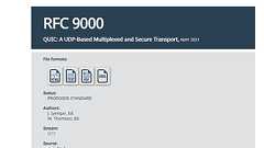 HTTP/3の基盤となる「QUICプロトコル」の標準化プロセスが完了、IETFの「RFC 9000」として