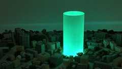 マンション広告の「光の柱」を実際に作ってみた