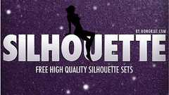 人物、動物、魚、恐竜、植物といった様々な無料シルエット画像