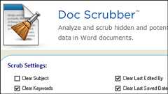 Wordファイルの作成者情報などを全部まとめて一発で削除できるフリーソフト「Doc Scrubber」