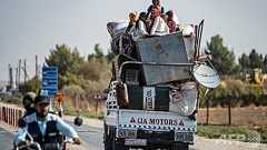 シリア北部で7万人が避難 クルド人勢力、トルコに反撃