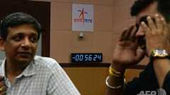 インドの月探査機、予定時刻の56分前に打ち上げ中止 「技術的障害」