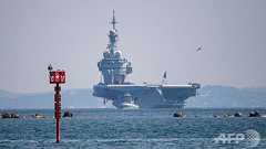 仏空母、コロナ感染600人超に 乗組員の3分の1