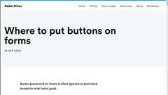 フォームのボタン配置はどこが最適か、左揃え・横並び・上下など、フォームのタイプごとに詳しく解説