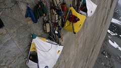 地上1200m超の断崖絶壁でのキャンプ、死を背中に感じながらの寝泊まり