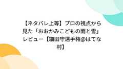 【ネタバレ上等】プロの視点から見た「おおかみこどもの雨と雪」レビュー【細田守選手権@はてな村】