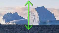南極で「ひっくり返った氷山」に遭遇…宝石のように美しかった : らばQ