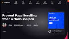 モーダルを開いている時にページがスクロールしてしまうのを防ぐCSSとJavaScriptのテクニック