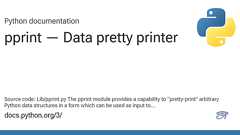 pprint — Data pretty printer
