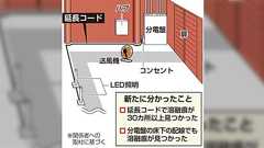 首里城火災、屋内の配線近くの延長コードにショート痕、火災前の現場動画には剥き出しで通路に這わせてる杜撰さが残る