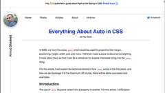 CSSのプロパティの値に「auto」を使ったテクニックのまとめ、マージンやサイズや配置やFlexboxなど