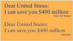 フォント変えれば数百万ドルの節約に、米14歳が政府に提言