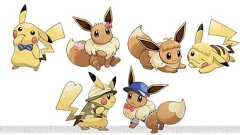 『ポケモン ピカ・ブイ』相棒・ピカチュウとイーブイは服の着せ替えや髪型を変更できる - 電撃オンライン