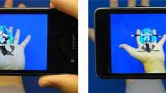 KDDI、さっぽろ雪まつりで「手のひらAR」のデモを実施