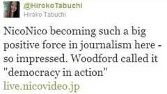 NYタイムズ記者、オリンパス元社長出演で「ニコニコが有望な報道勢力に」