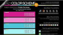 毎日のデザインに刺激を与える日替わり配色の提案サイト*ホームページを作る人のネタ帳