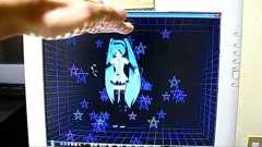 初音ミクに少しだけ画面から出てきてもらった