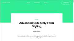 あまり知られていない、フォームをCSSでスタイルするために役立つ便利なセレクタとその使い方