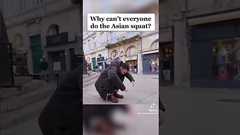 しゃがむ動作はアジア特有の能力だということを今日授業で知った...欧米人の多くはしゃがもうとすると後ろに転んでしまうらしい