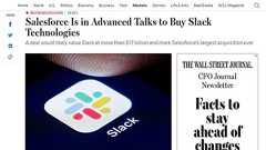 Slack、salesforce.comが170億ドルで買収か──Wall Street Journal報道