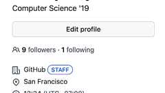 Local timezones available on profiles · GitHub Changelog