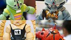 宇宙世紀に進出すべくモビルスーツになったガチャピンとムック、美少女機動戦士ガンダームーンも登場