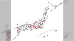 「昔はなんであんなに夜行列車が走ってたの?夜行バスはなかったの?」って人がいるけど、50年前の首都高・都市高を除く高速道路網はこれ… 今のような夜行バスの運用は不可能だった