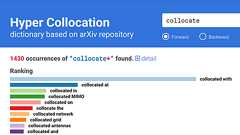 Hyper Collocation — arXiv に基づいたコロケーションデータベース