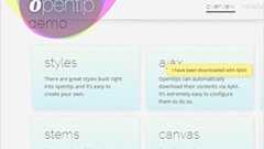 様々なスタイルのツールチップを実装できるスクリプト・opentip - かちびと.net