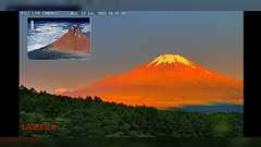 山中湖のライブカメラが赤富士を捉えたが、あの浮世絵とあまりの一致で落ち着かない「北斎もこれを見たのか」